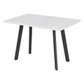 Esstisch – 160 × 80 cm, ausziehbar, Schwarz