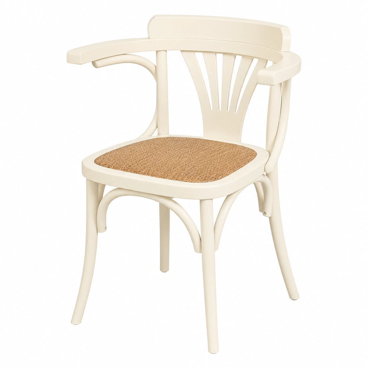 Esszimmerstühle – 77 × 42 × 45 cm, Landhausstil, aus Rattan und Holz