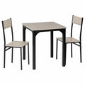 Sitzgruppe – mit 2 Stühlen, 70 × 70 × 75 cm, für Esszimmer, Wohnzimmer und Balkon