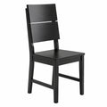 Stuhl – moderner Stil, aus Massivholz, Schwarz