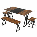 Esstisch – 5er-Set, 139 × 80 cm, Industriestil, aus Holz, für Küche