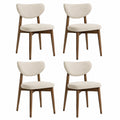 Esszimmerstuhl – 4er-Set, moderner Stil, gepolstert, mit Rückenlehne, für Küche