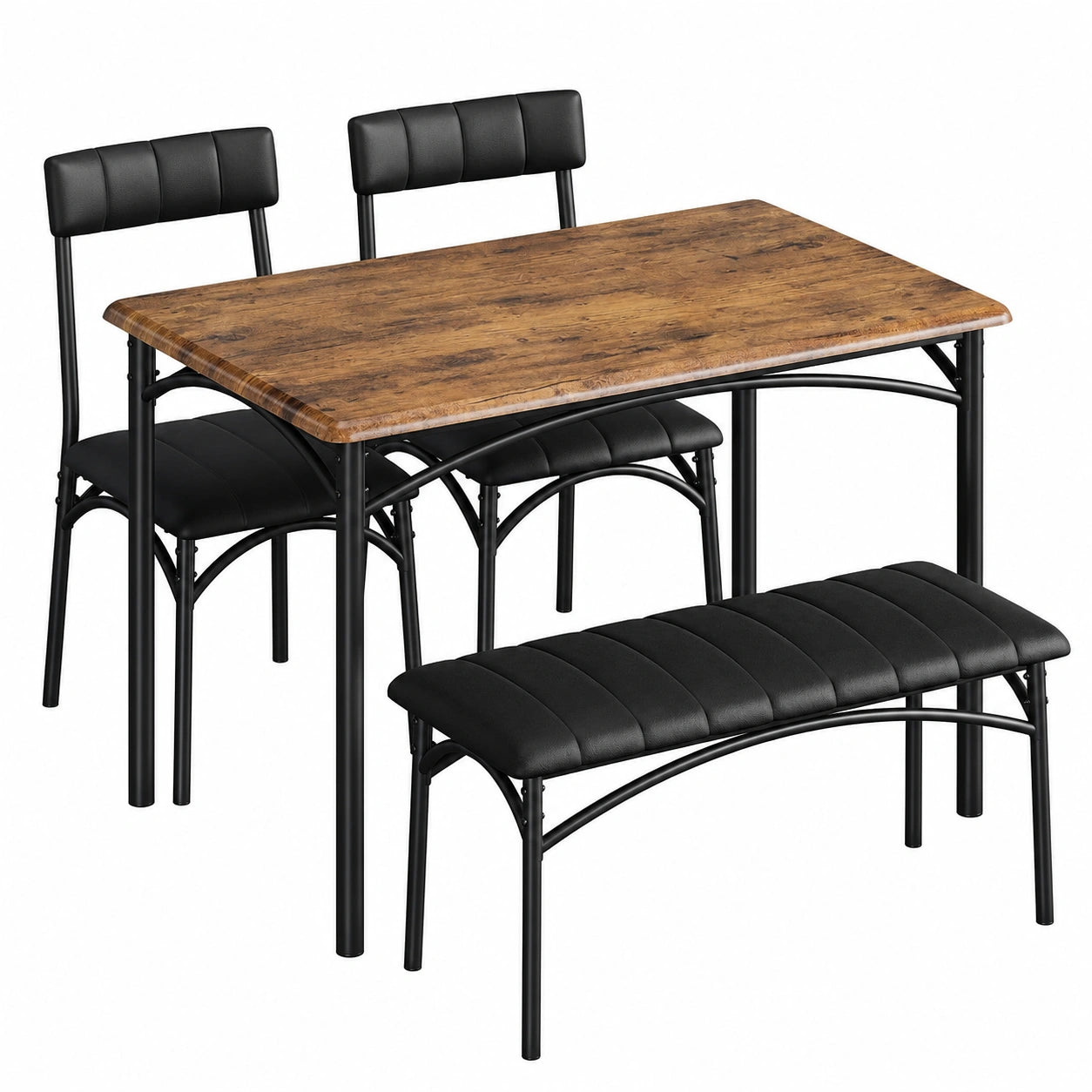 Essgruppe – 4-teilig, gepolstert, für Esszimmer und Küche