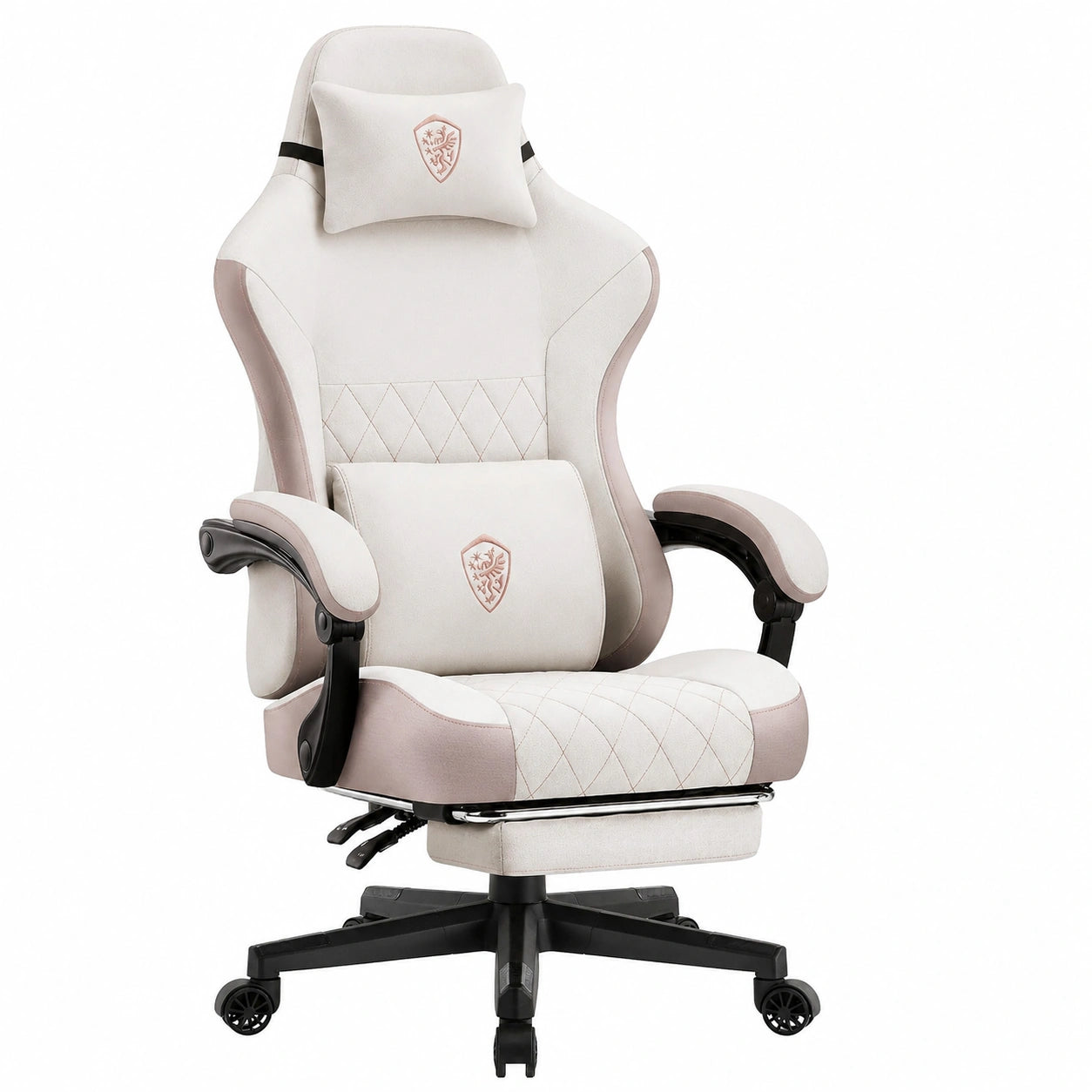 Stuhl – aus Stoff, Beige